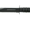 KA-BAR 1212 Cuchillo Fijo, Parcialmente Dentado, Funda De Cuero