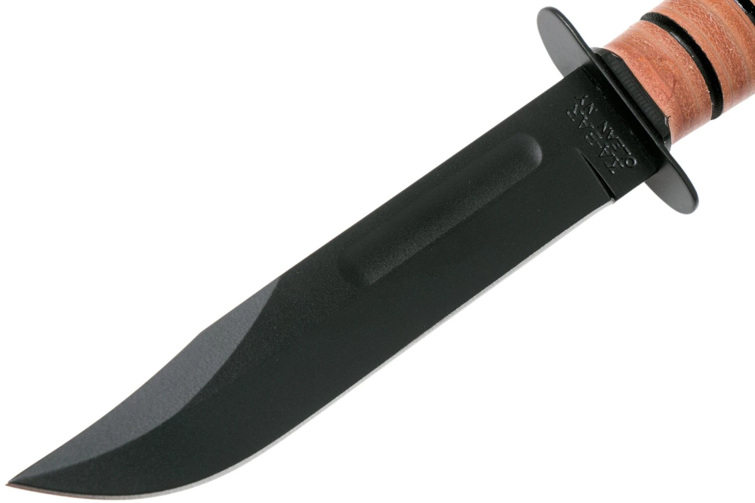 KA-BAR U.S. Army Knife 1220 Cuchillo Fijo, Funda De Cuero - Imagen 3