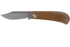 Kansept Wedge T2026B3 Brown Micarta Navaja, Nick Swan Design