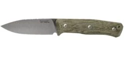 LionSteel B35 CVG Green Canvas Micarta Cuchillo Bushcraft