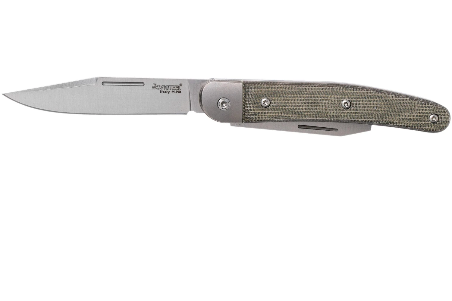 LionSteel Jack 2 Green Canvas Micarta JK2 CVG Navaja - Imagen 3