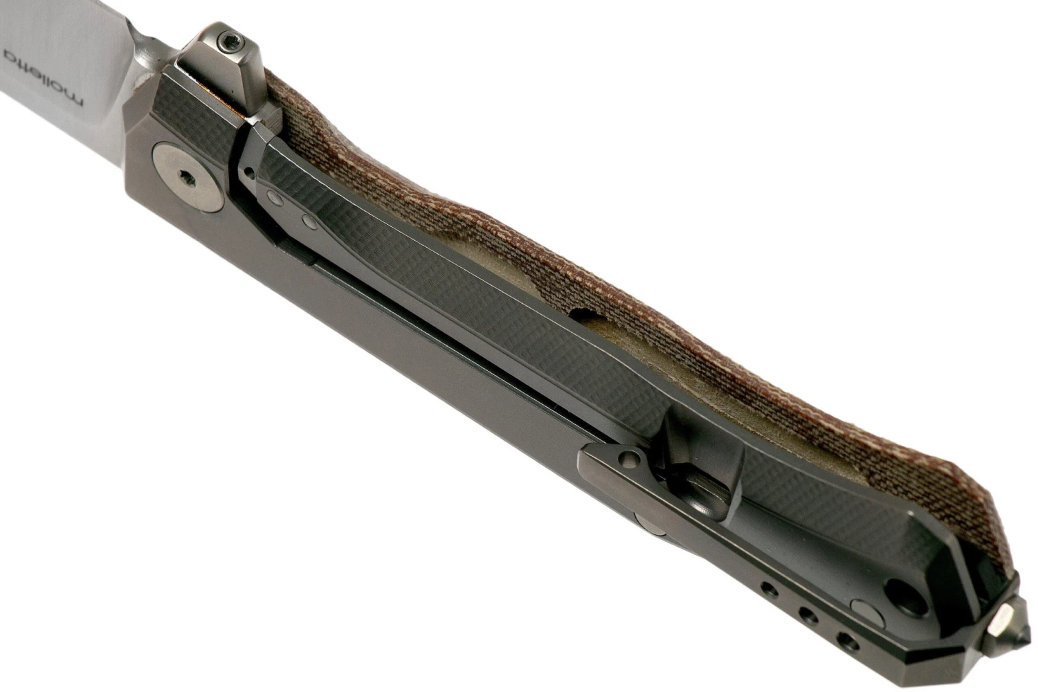 LionSteel Myto MT01-CVN Natural Canvas Micarta Navaja, Molletta Design - Imagen 5