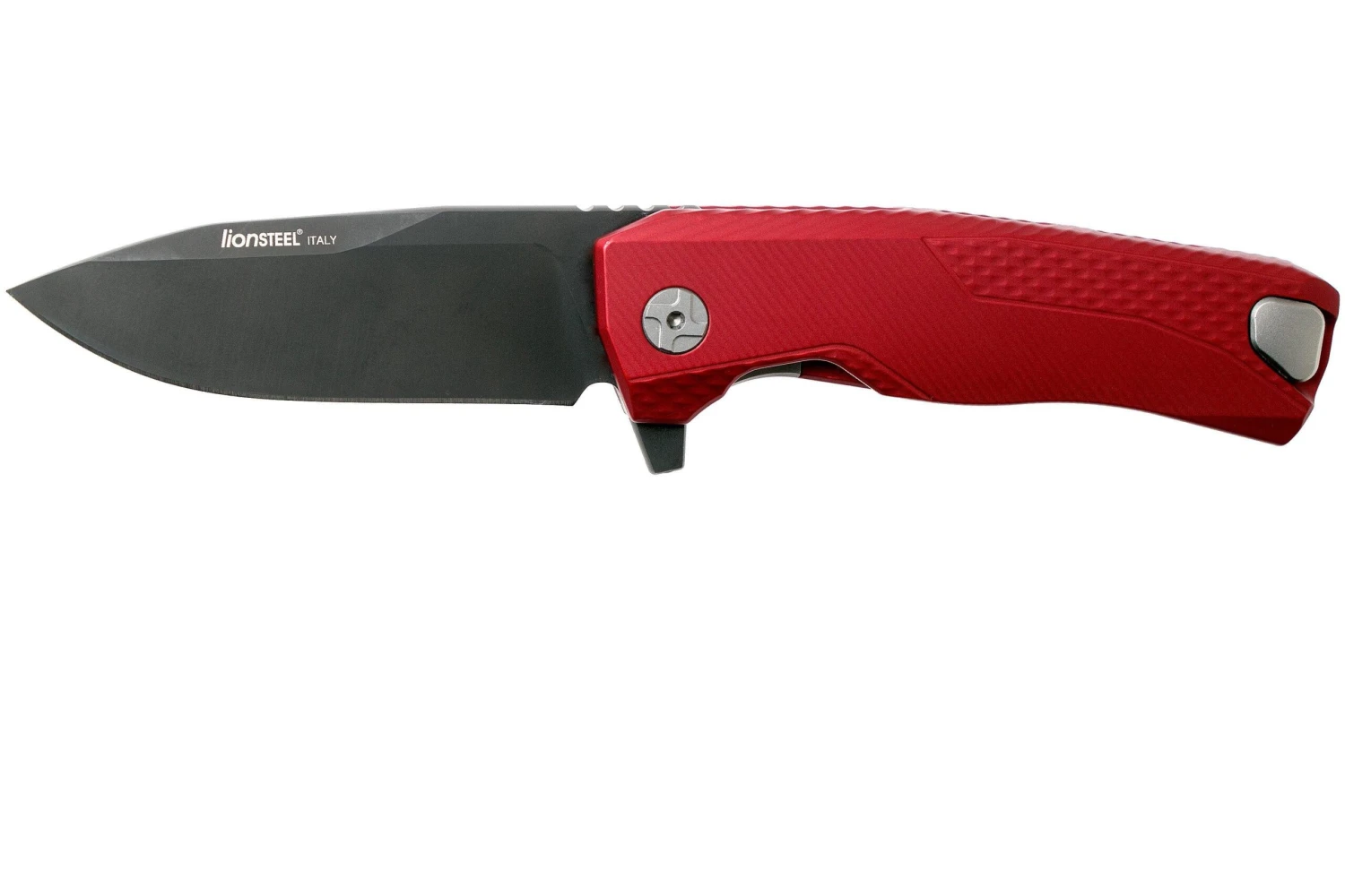 LionSteel ROK Black Red Aluminio ROK A RB Navaja