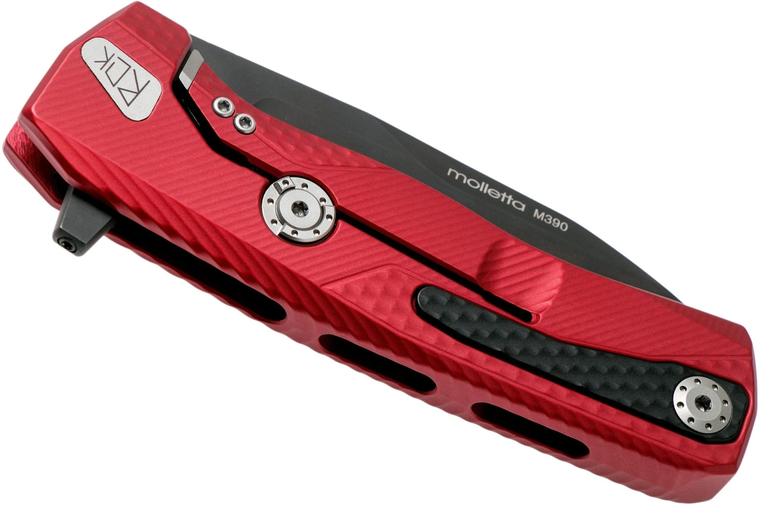 LionSteel ROK Black Red Aluminio ROK A RB Navaja - Imagen 4