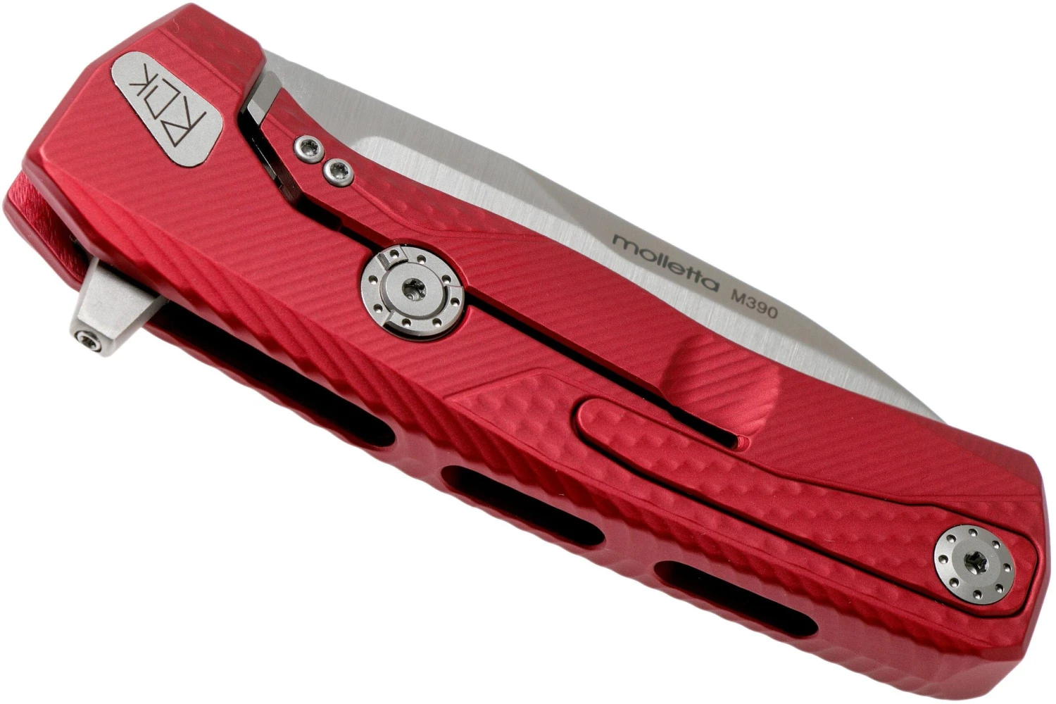 LionSteel ROK Satin Red Aluminio ROK A RS Navaja - Imagen 4