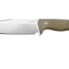Lionsteel T6 Satin, Green Canvas Micarta T6-CVG Cuchillo Fijo