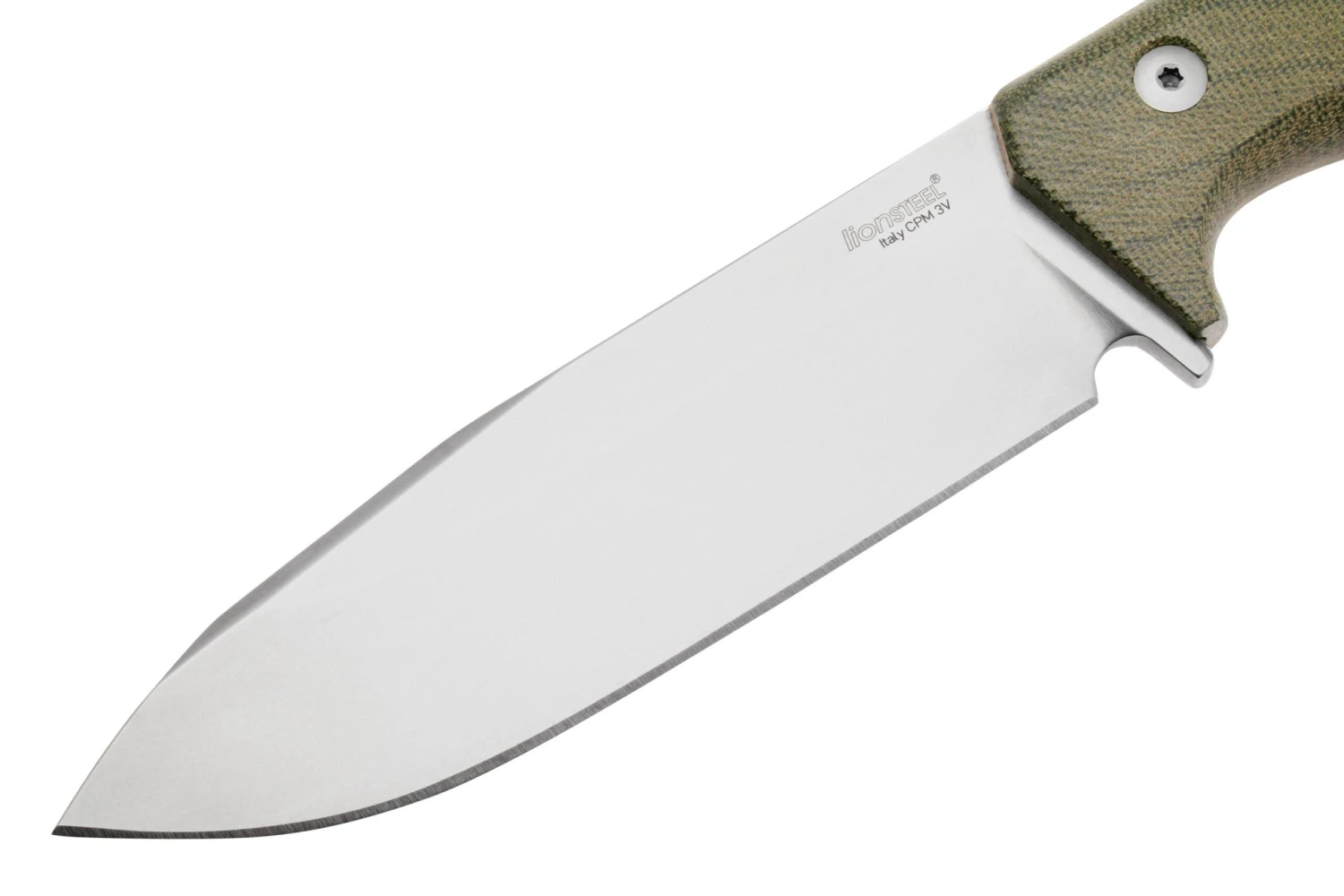 Lionsteel T6 Satin, Green Canvas Micarta T6-CVG Cuchillo Fijo - Imagen 3