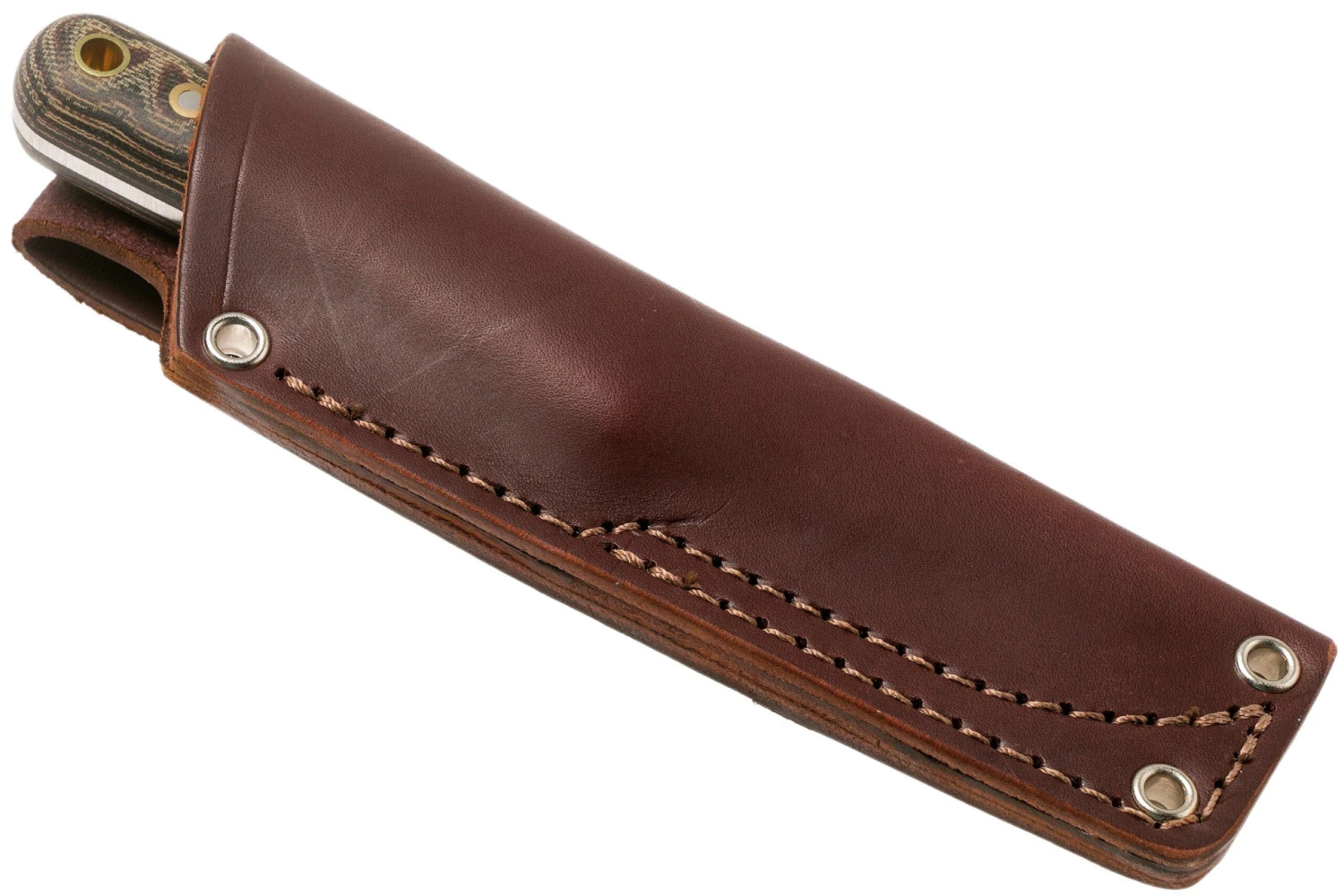 LT Wright Next Gen, A2, Matte Python Micarta, Funda De Cuero, Cuchillo De Bushcraft - Imagen 6