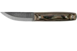 LT Wright Pronghorn, O1, Matte Python Micarta, Leather Sheath, Cuchillo Bushcraft