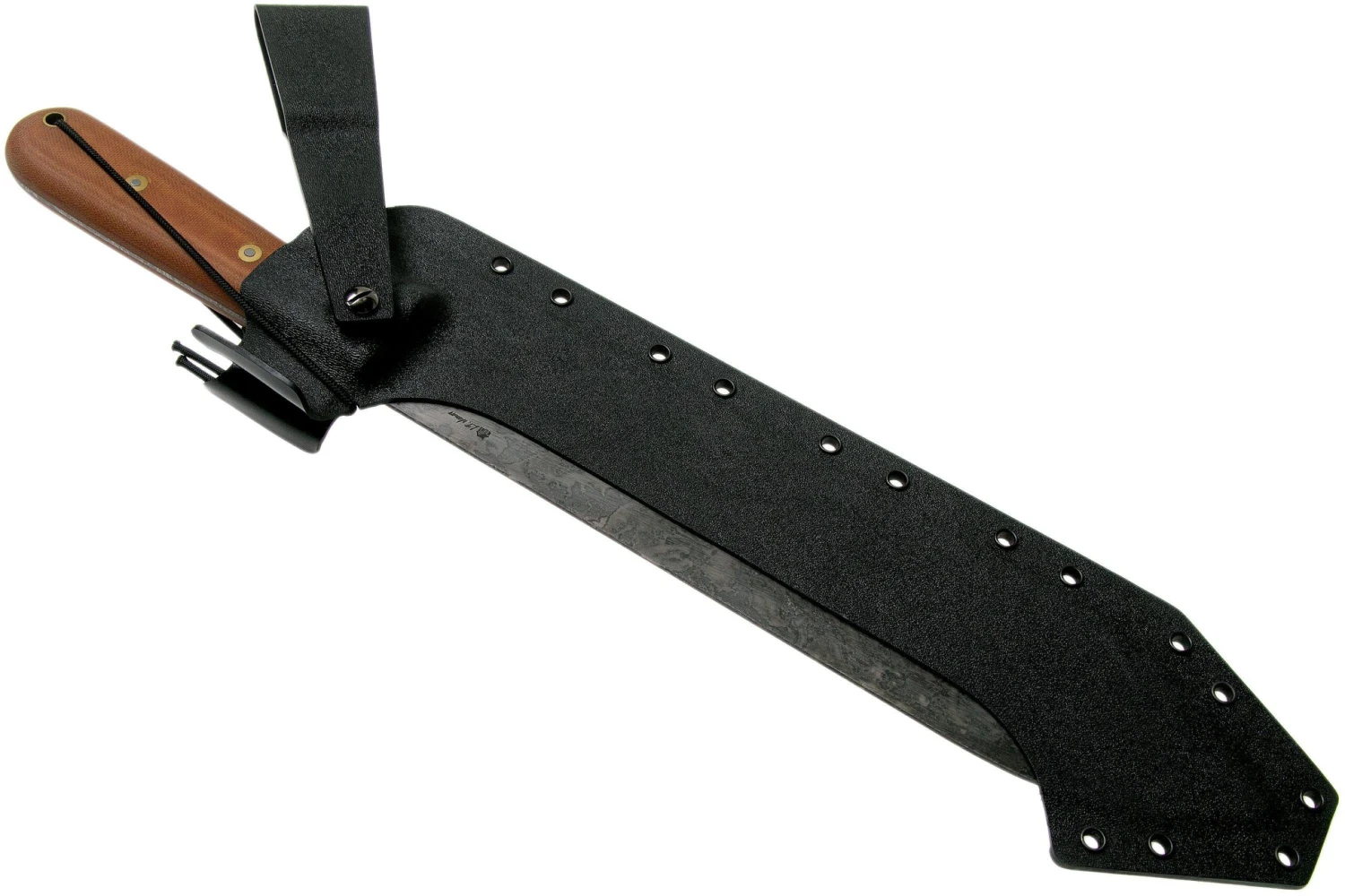 LT Wright The Overland Machete, 1075, Matte Natural Micarta, Funda Kydex, Machete - Imagen 6