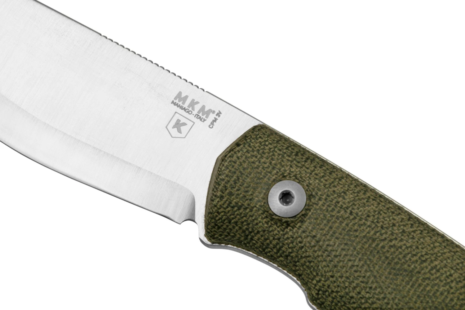 MKM Normar CPM 3V Green Micarta, Knivesandtools Exclusive, Cuchillo De Bushcraft - Imagen 6