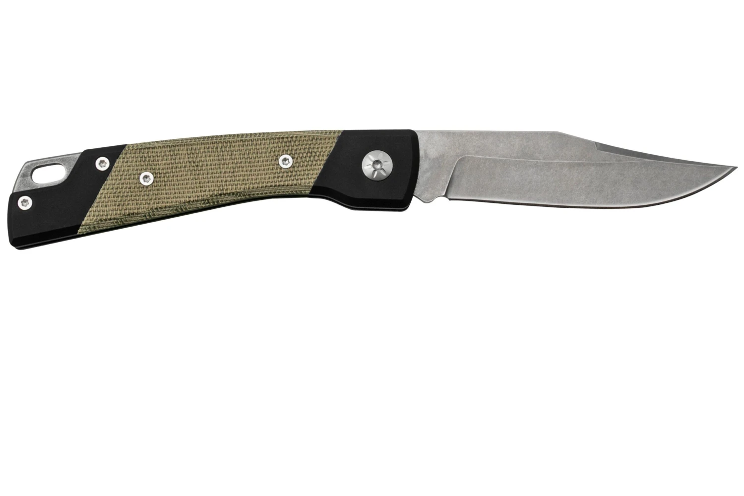 Mercury Luc 9LUCEXSWALCV-C, Elmax, Green Canvas Micarta, Navaja - Imagen 2