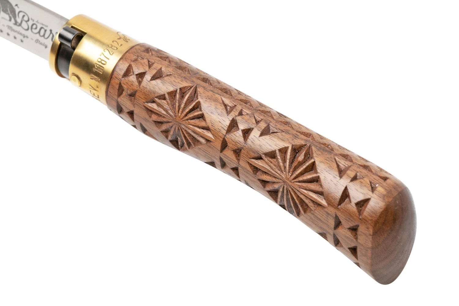 Old Bear Classical Carved Walnut L, 9307-21-LNI Navaja - Imagen 7