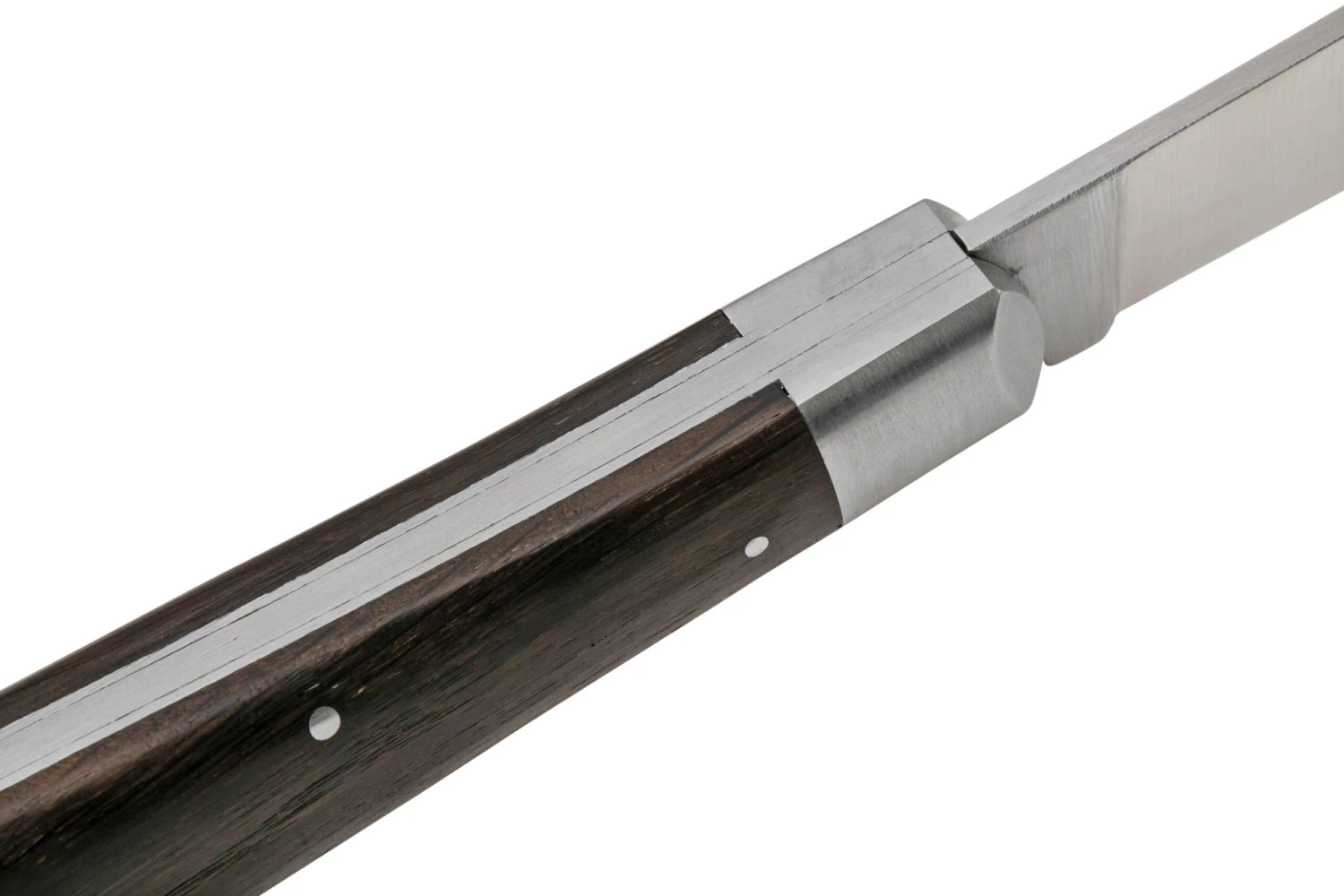 Otter Anchor Knife 172 LB Large Carbon, Smoked Oak, Stainless Anchor, Leather Strap, Navaja - Imagen 6