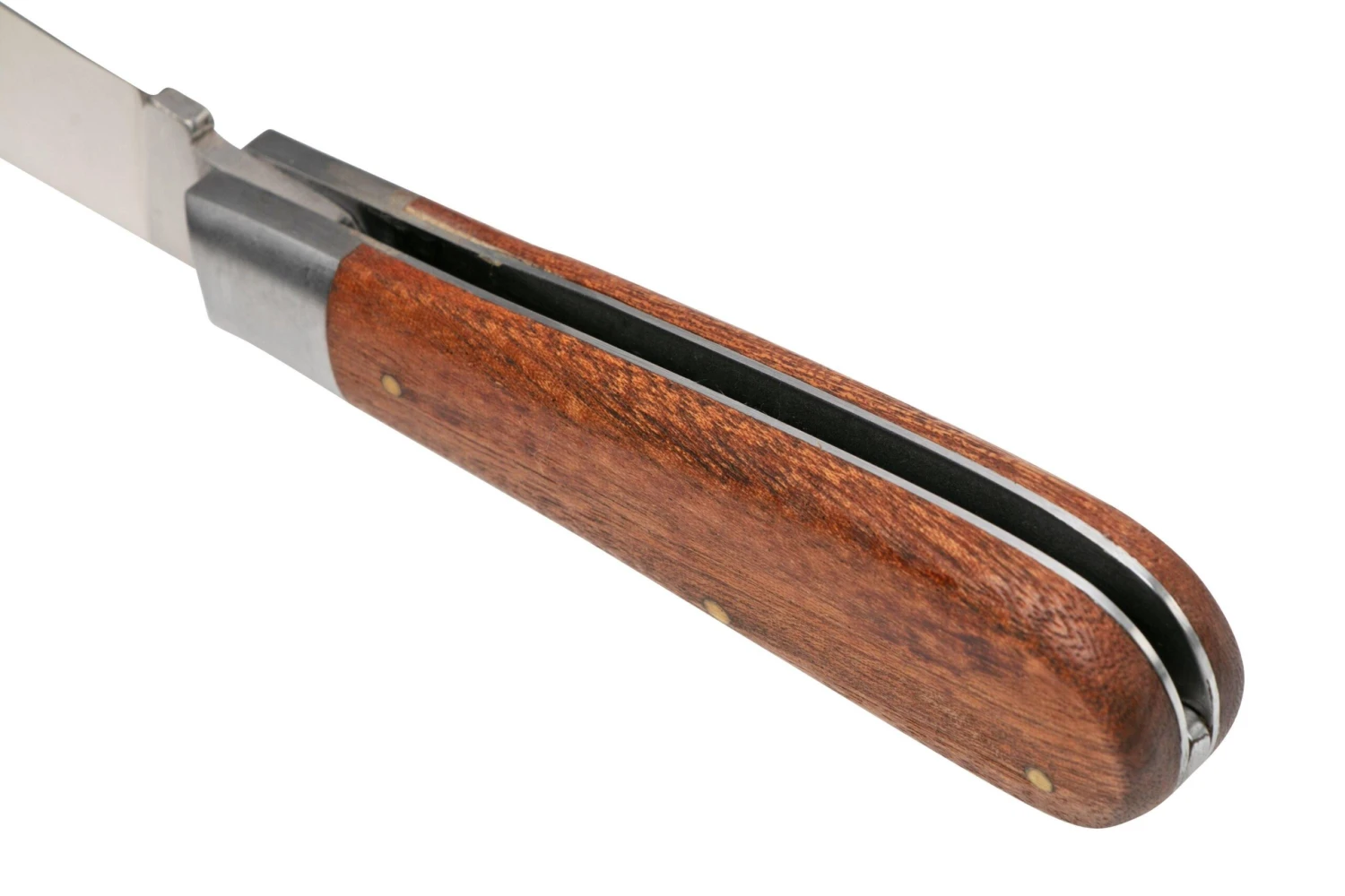 Otter Anchor Knife 173 R Large Stainless, Sapeli, Brass Anchor, Navaja - Imagen 5