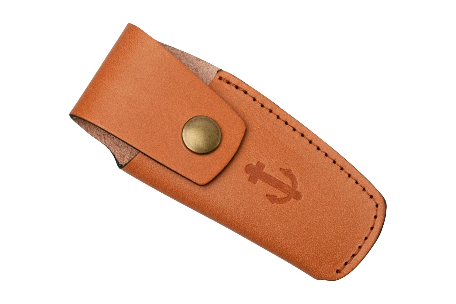 Otter Anchor Knife SET 173 Large Stainless, Grenadilla, Brass Anchor, Leather Strap Navaja - Imagen 7