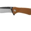 QSP Knife Raven QS122-A Brown G10 Navaja