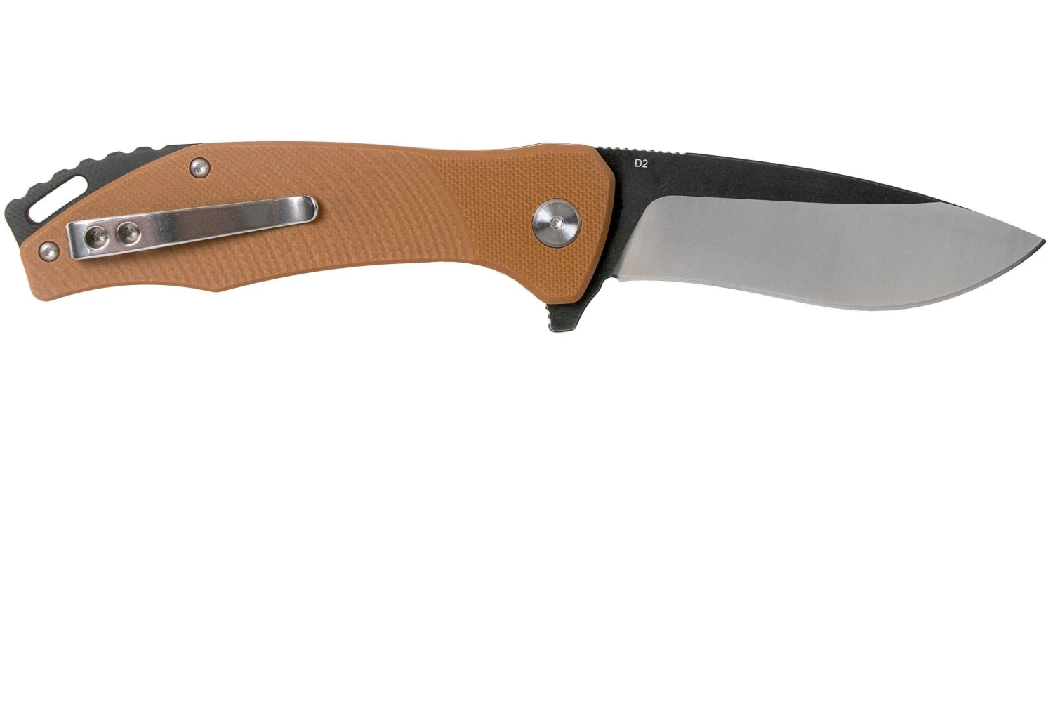 QSP Knife Raven QS122-A Brown G10 Navaja - Imagen 2