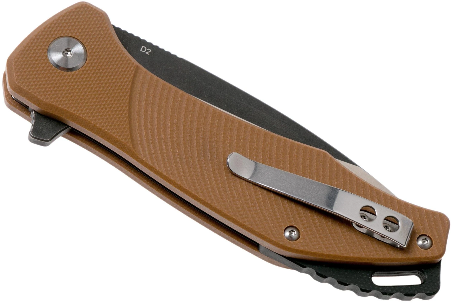 QSP Knife Raven QS122-A Brown G10 Navaja - Imagen 4