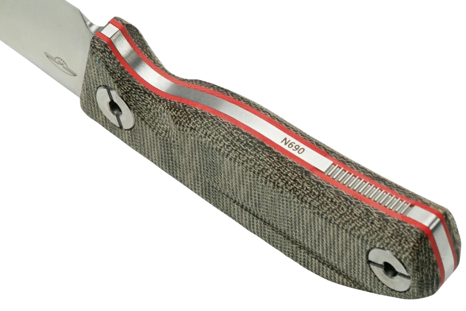 Real Steel CVX-80 OD Green Micarta 3562 Convex Cuchillo Bushcraft, Poltergeist Design - Imagen 4