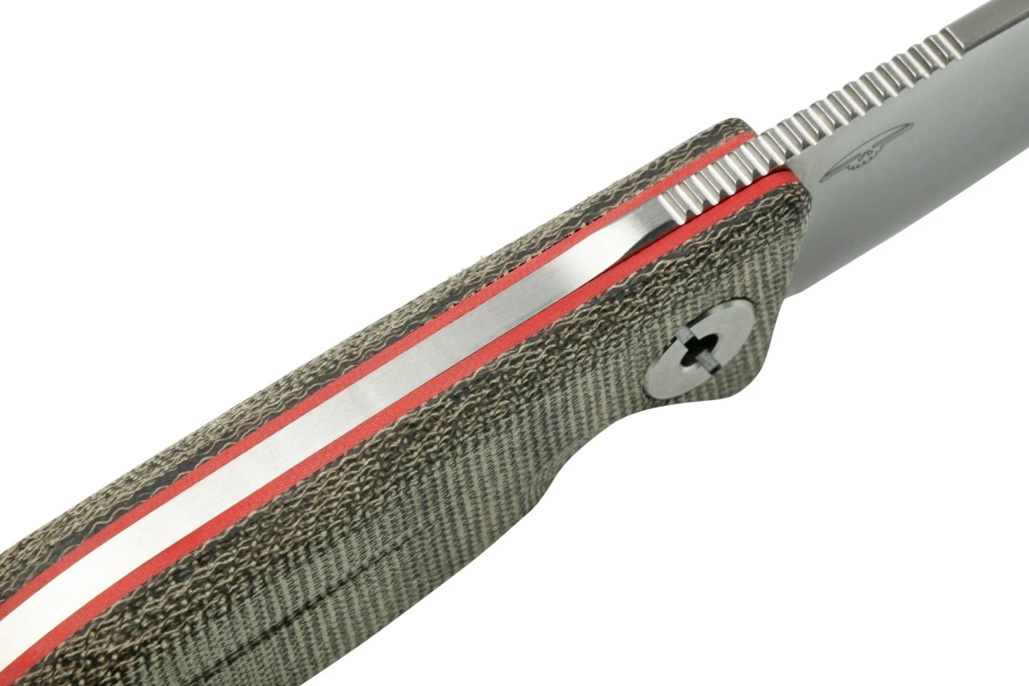 Real Steel CVX-80 OD Green Micarta 3562 Convex Cuchillo Bushcraft, Poltergeist Design - Imagen 5