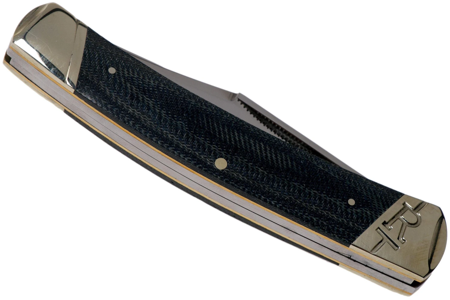 Rough Ryder Large Moose Denim RR2185 Carbon Navaja Slipjoint - Imagen 4
