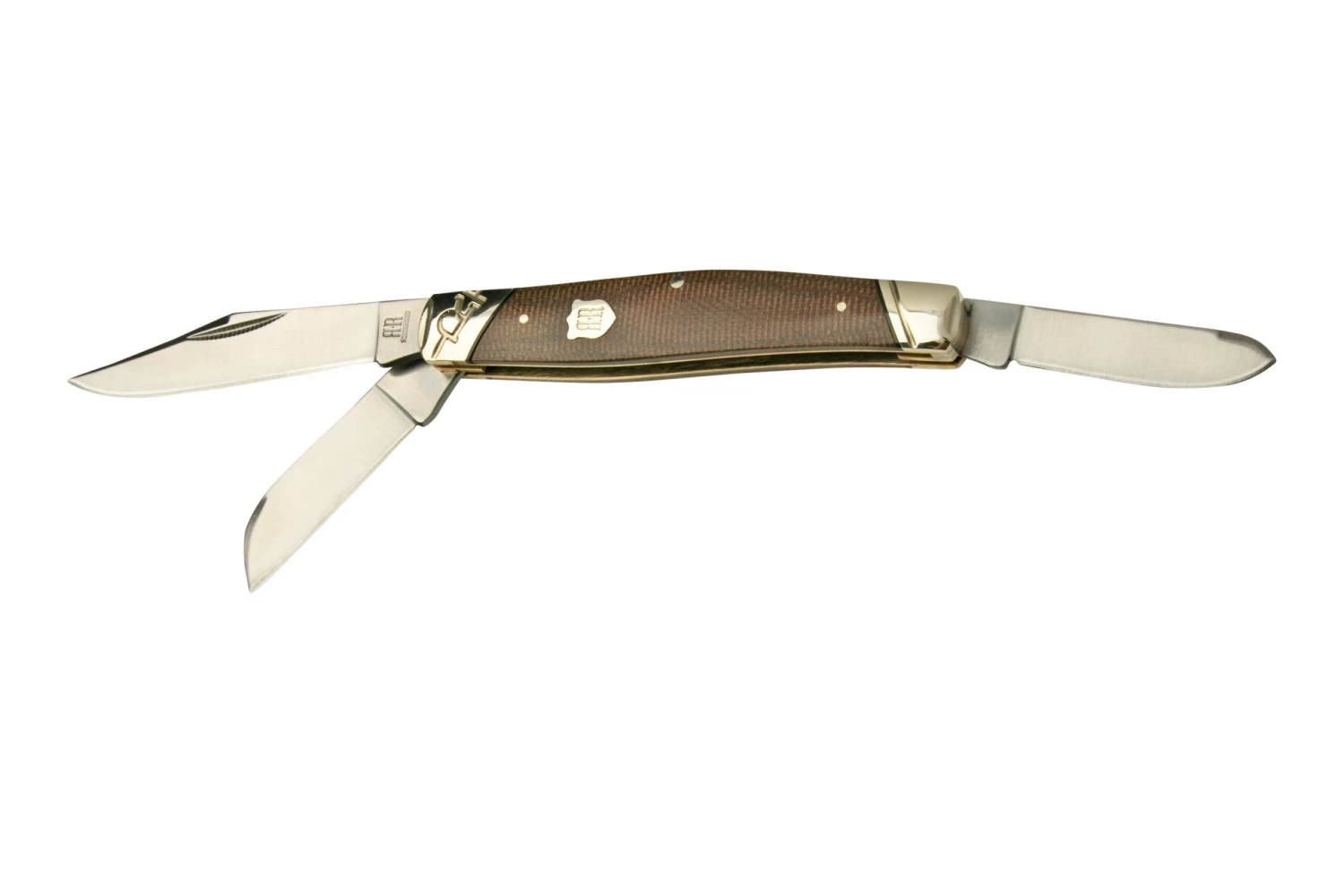 Rough Ryder Brown Burlap Stockman RR2334, Navaja