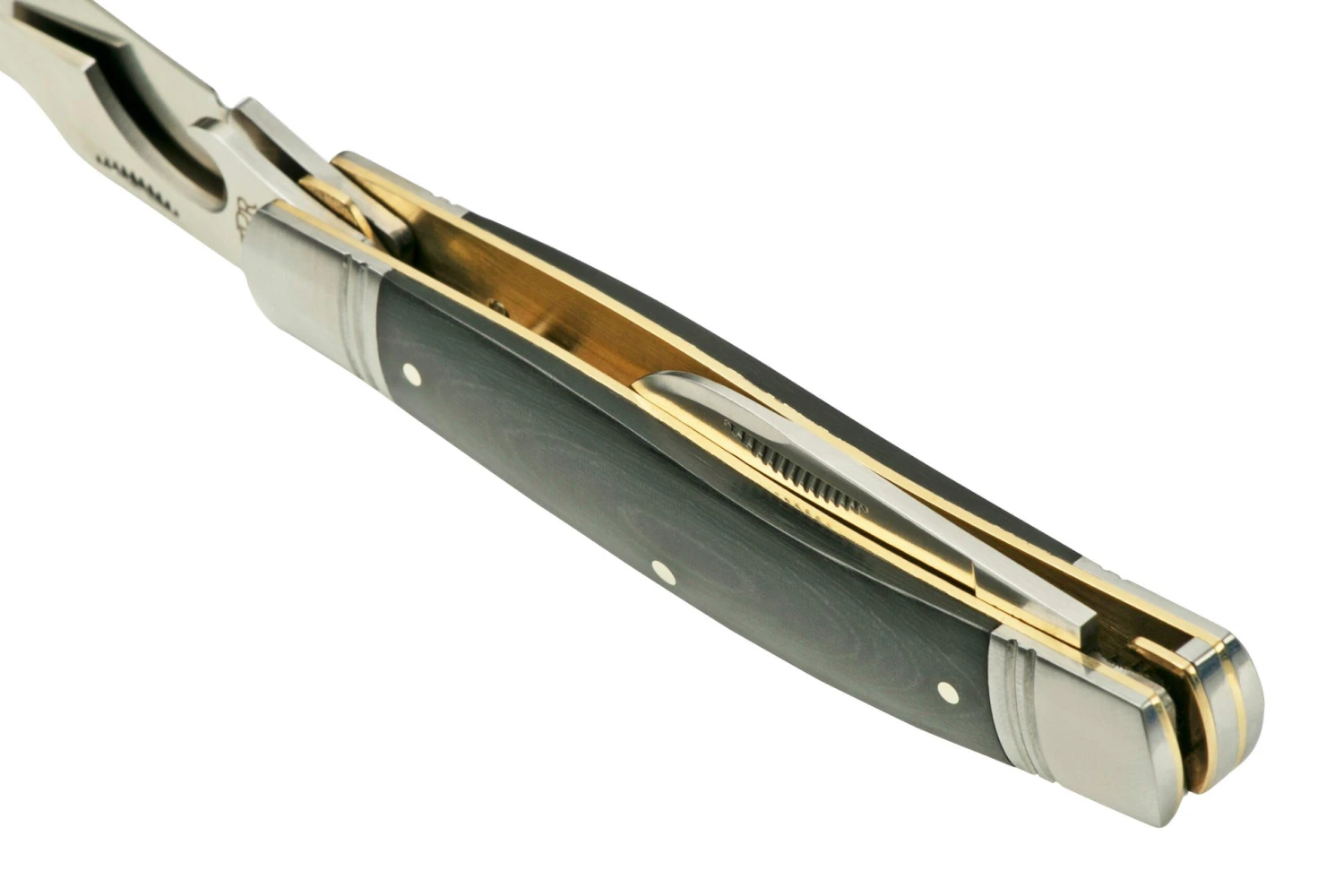 Rough Ryder Reserve Common Stock D2 Black Micarta, RRR008 Navaja Slipjoint - Imagen 5