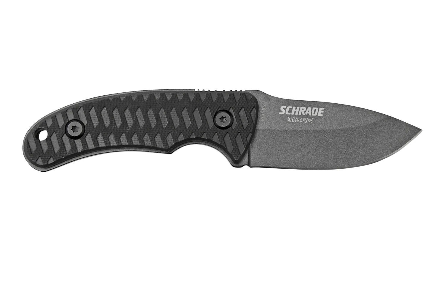 Schrade Wolverine Mini 1182519, Cuchillo Fijo Negro - Imagen 2