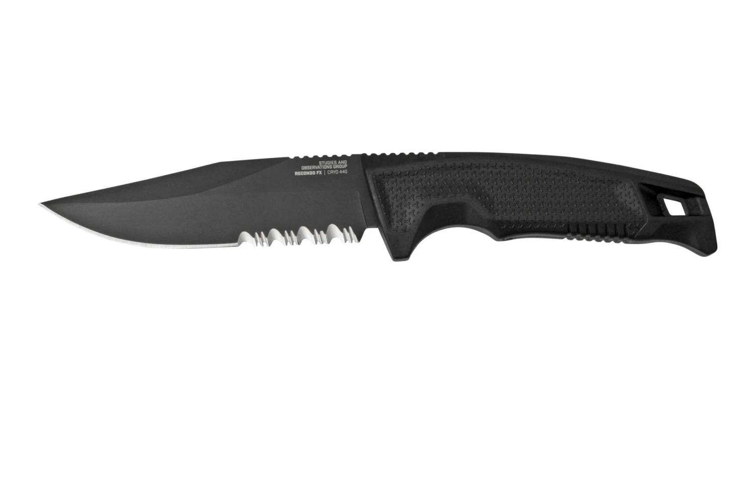 SOG Recondo FX, Black, Partially Serrated 17-22-02-57 Cuchillo Fijo