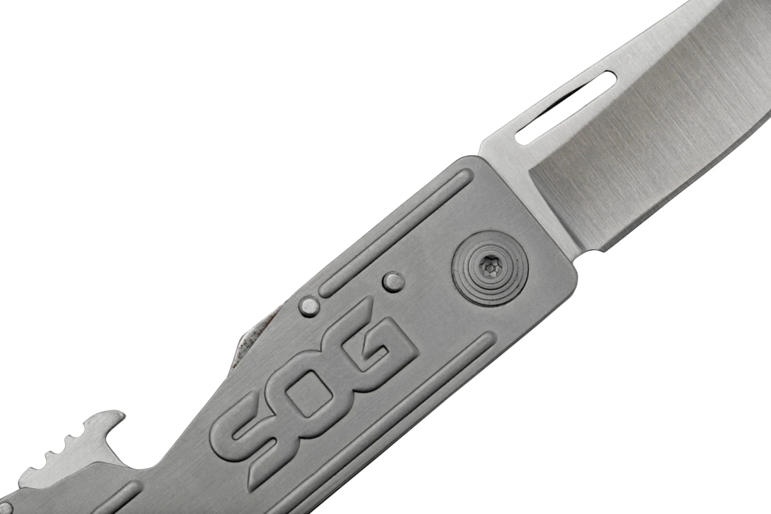 SOG Keytron, Satin, Straight KT1001-CP Navaja Llavero - Imagen 5