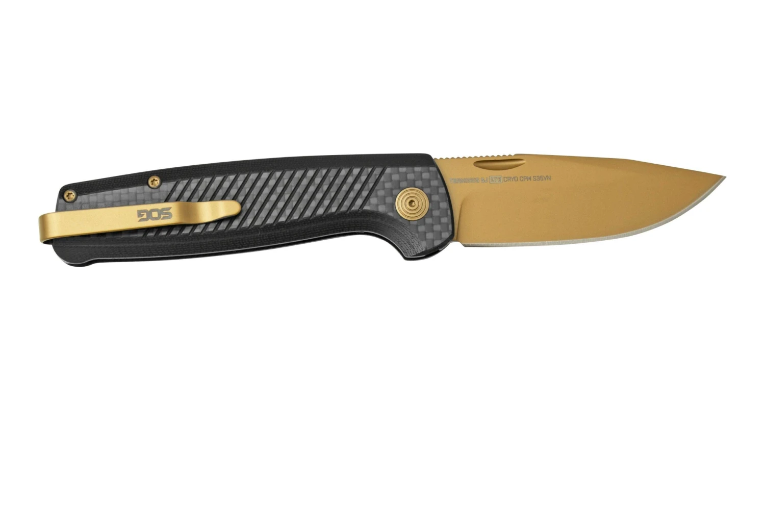 SOG Terminus SJ LTE Carbon Gold TM1007-BX Navaja Slipjoint - Imagen 2