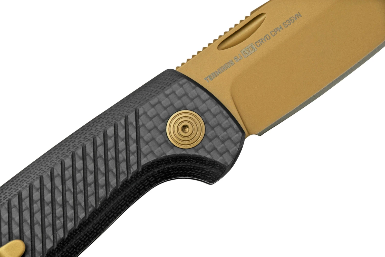 SOG Terminus SJ LTE Carbon Gold TM1007-BX Navaja Slipjoint - Imagen 5