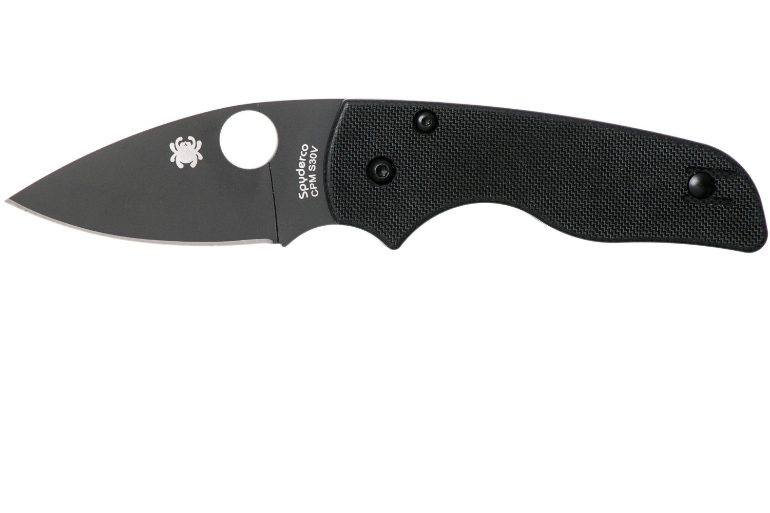 Spyderco Lil' Native C230GPBBK Plain Edge Navaja, Negro