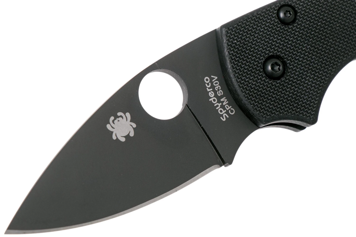 Spyderco Lil' Native C230GPBBK Plain Edge Navaja, Negro - Imagen 3