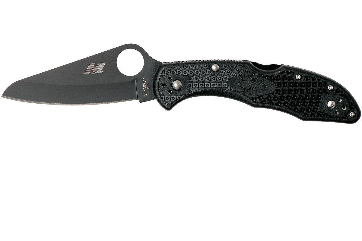 Spyderco C88PBBK2 Salt 2, Plain Edge, Negro