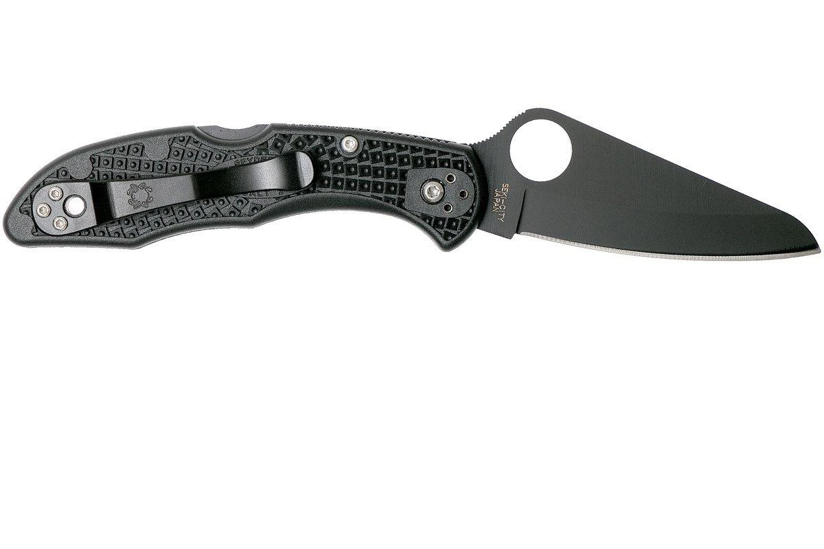 Spyderco C88PBBK2 Salt 2, Plain Edge, Negro - Imagen 2