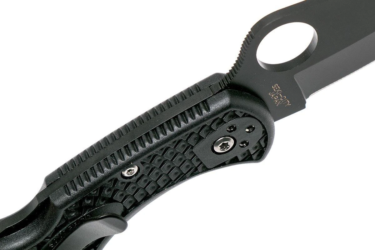 Spyderco C88PBBK2 Salt 2, Plain Edge, Negro - Imagen 6