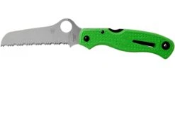 Spyderco Atlantic Salt Green LC200N C89FSGR Navaja De Bolsillo Dentada