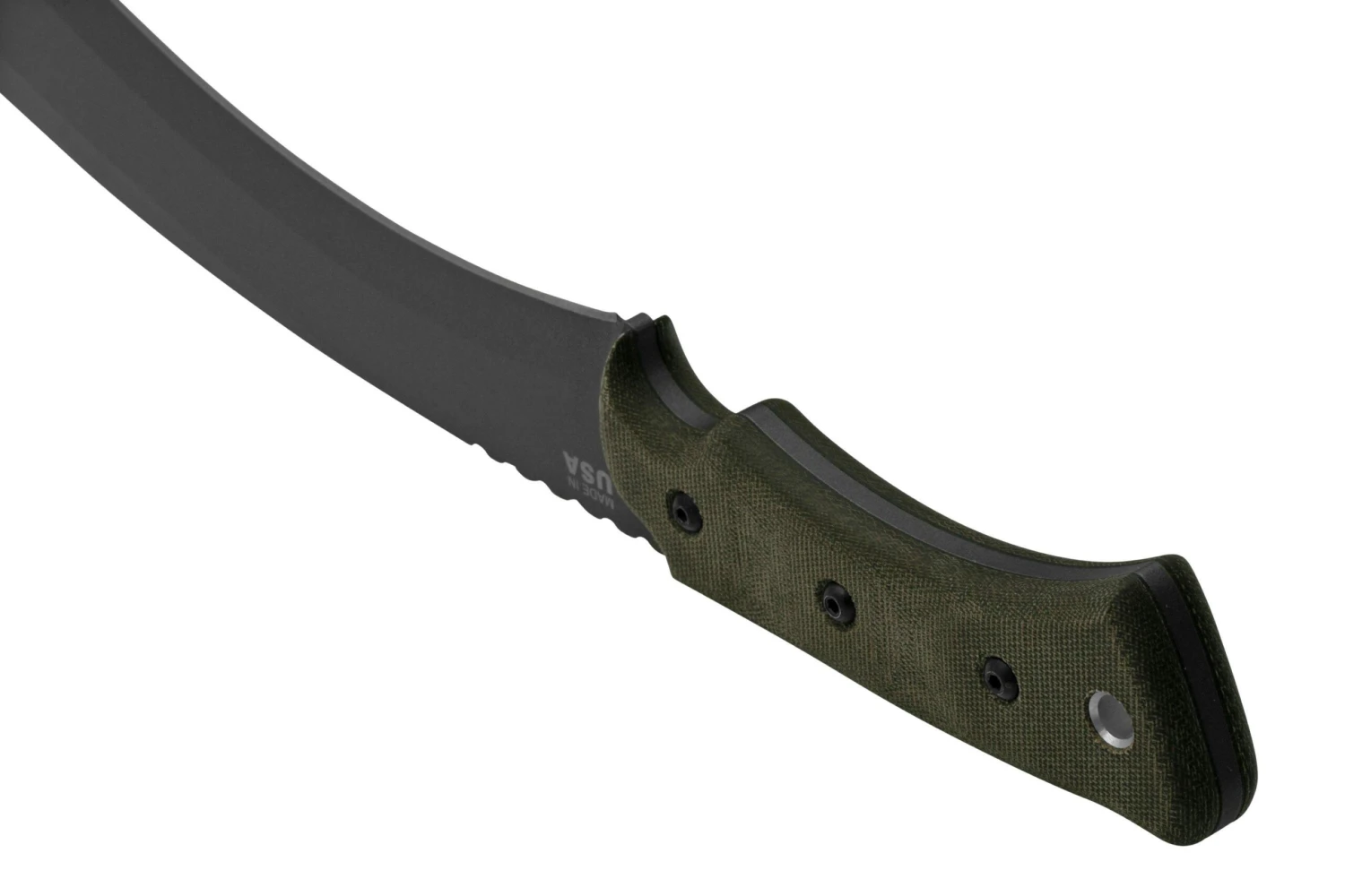 TOPS Knives A-Klub AKLB-02, Green Micarta, Machete, Diseño De Amanda Kaye - Imagen 4