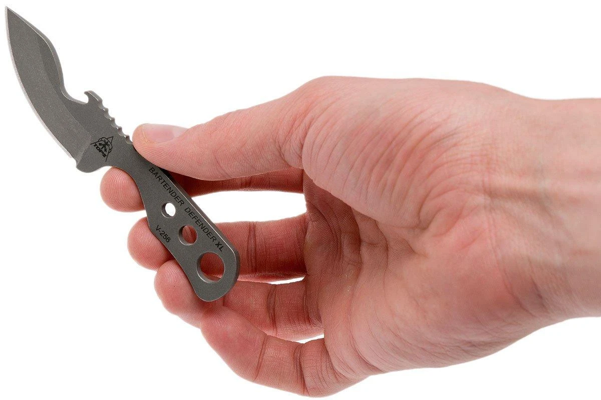 TOPS Knives TOPS Bartender Defender XL BAR-XL Tumble Finish, Cuchillo De Cuello - Imagen 5