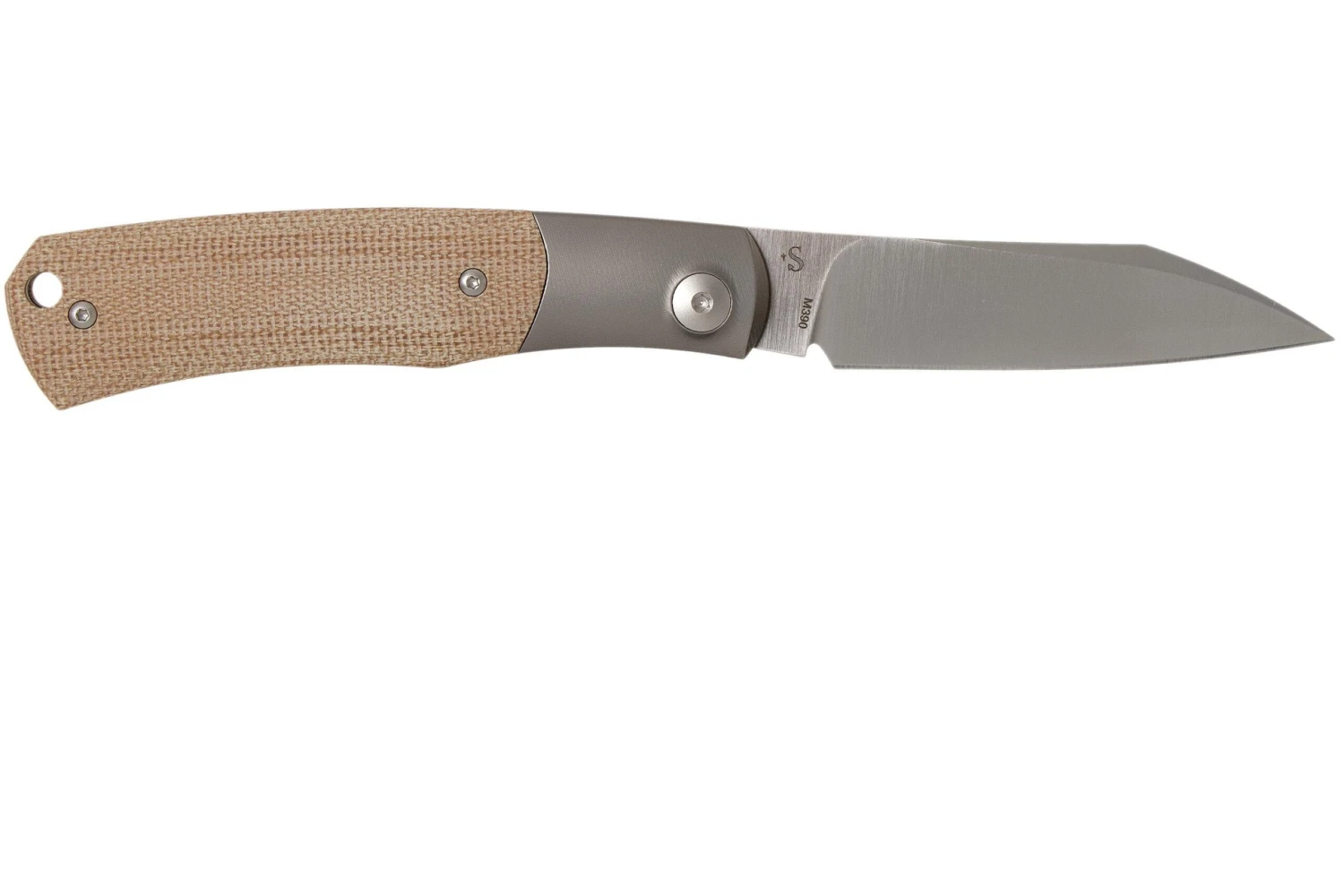Viper Hug V5992CN Natural Canvas Micarta Navaja, Diseño Sacha Thiel - Imagen 2