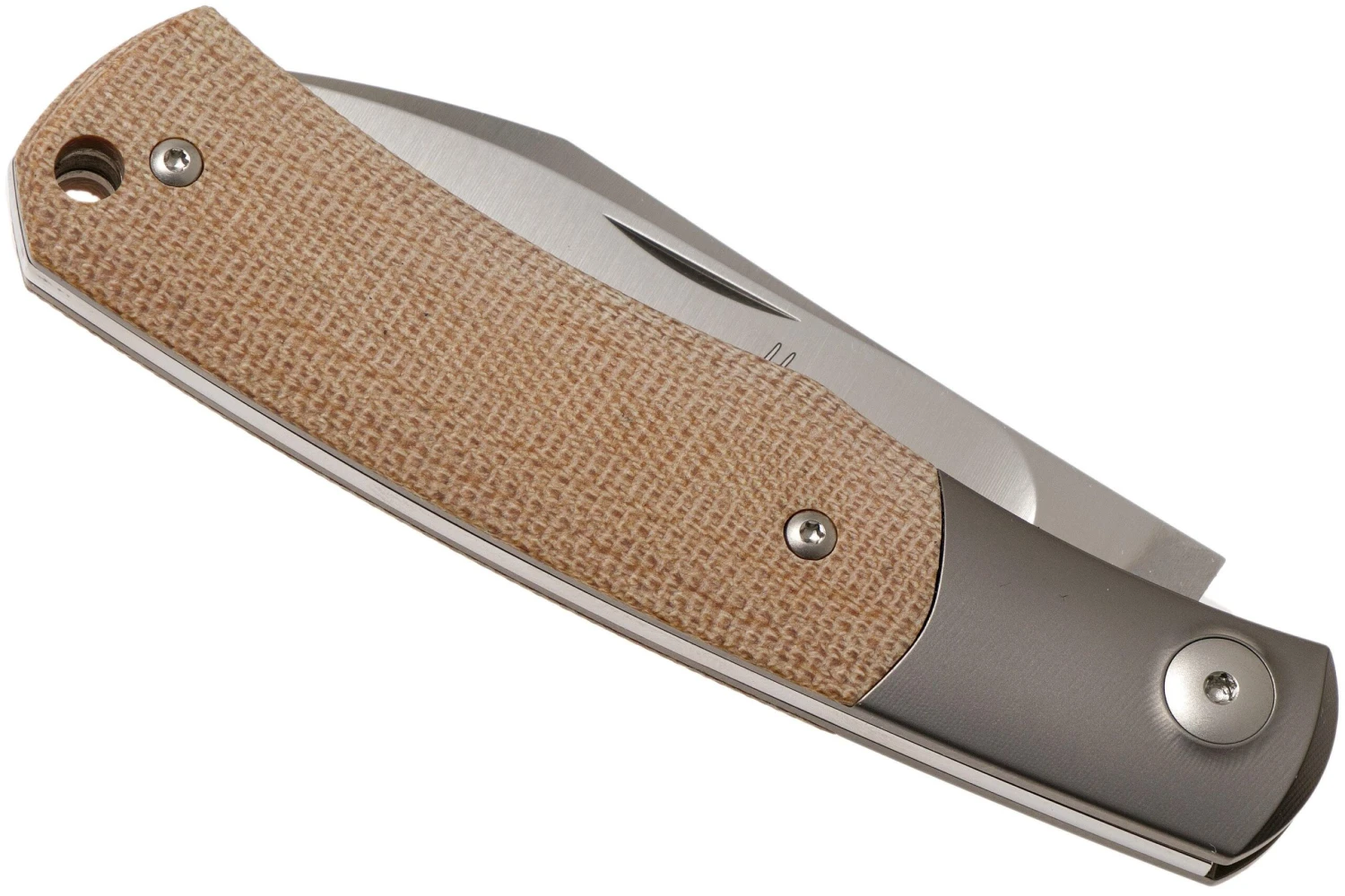 Viper Hug V5992CN Natural Canvas Micarta Navaja, Diseño Sacha Thiel - Imagen 4