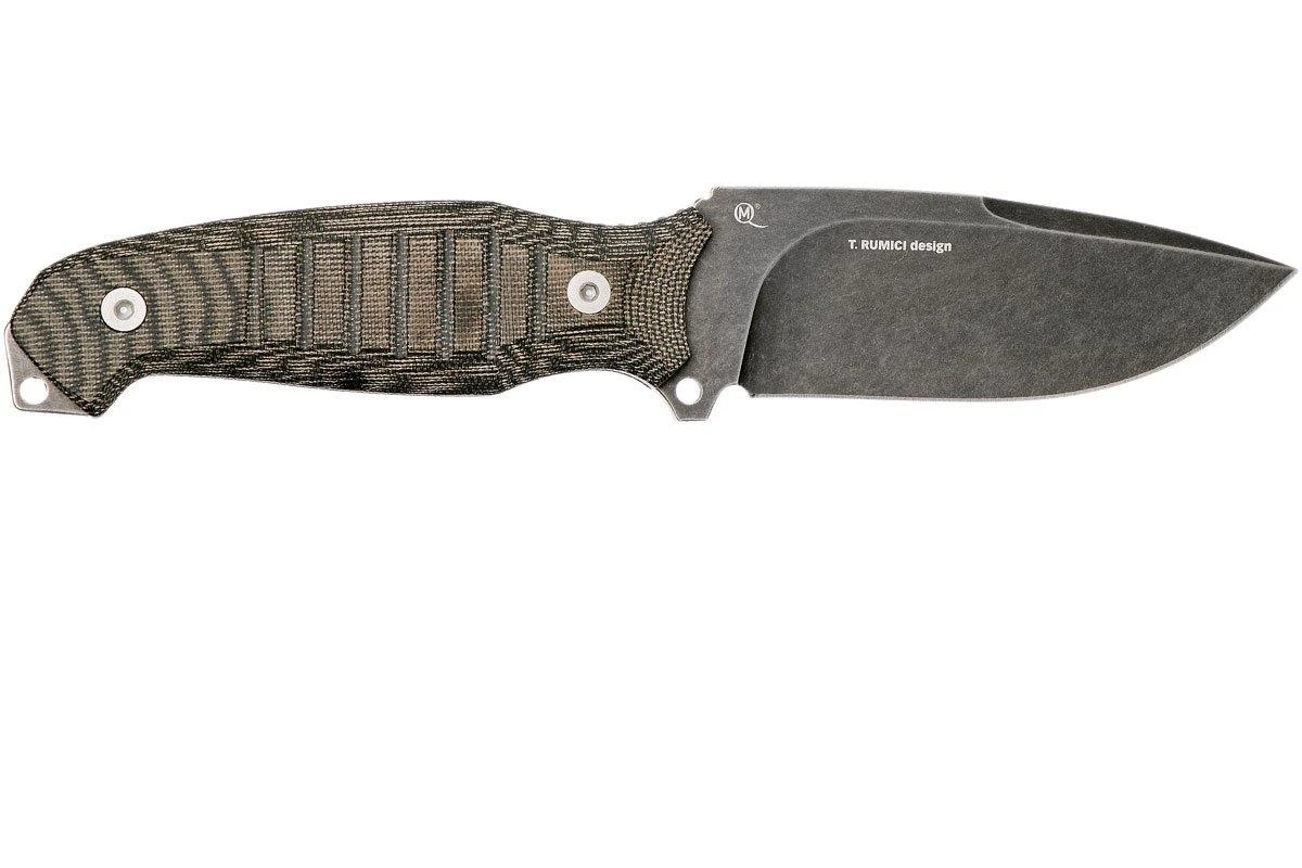 Viper David Evolution 4002ECB D2, Black Micarta, Cuchillo Fijo - Imagen 2