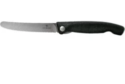 Victorinox SwissClassic Cuchillo Plegable Para Verduras Dentado Negro, 6.7833.FB