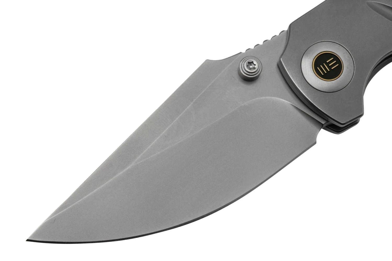 WE Knife Riff-Raff Grey Titanium, Blasted CPM 20CV WE22020B-4 Navaja, Diseño De Matt Christensen - Imagen 3