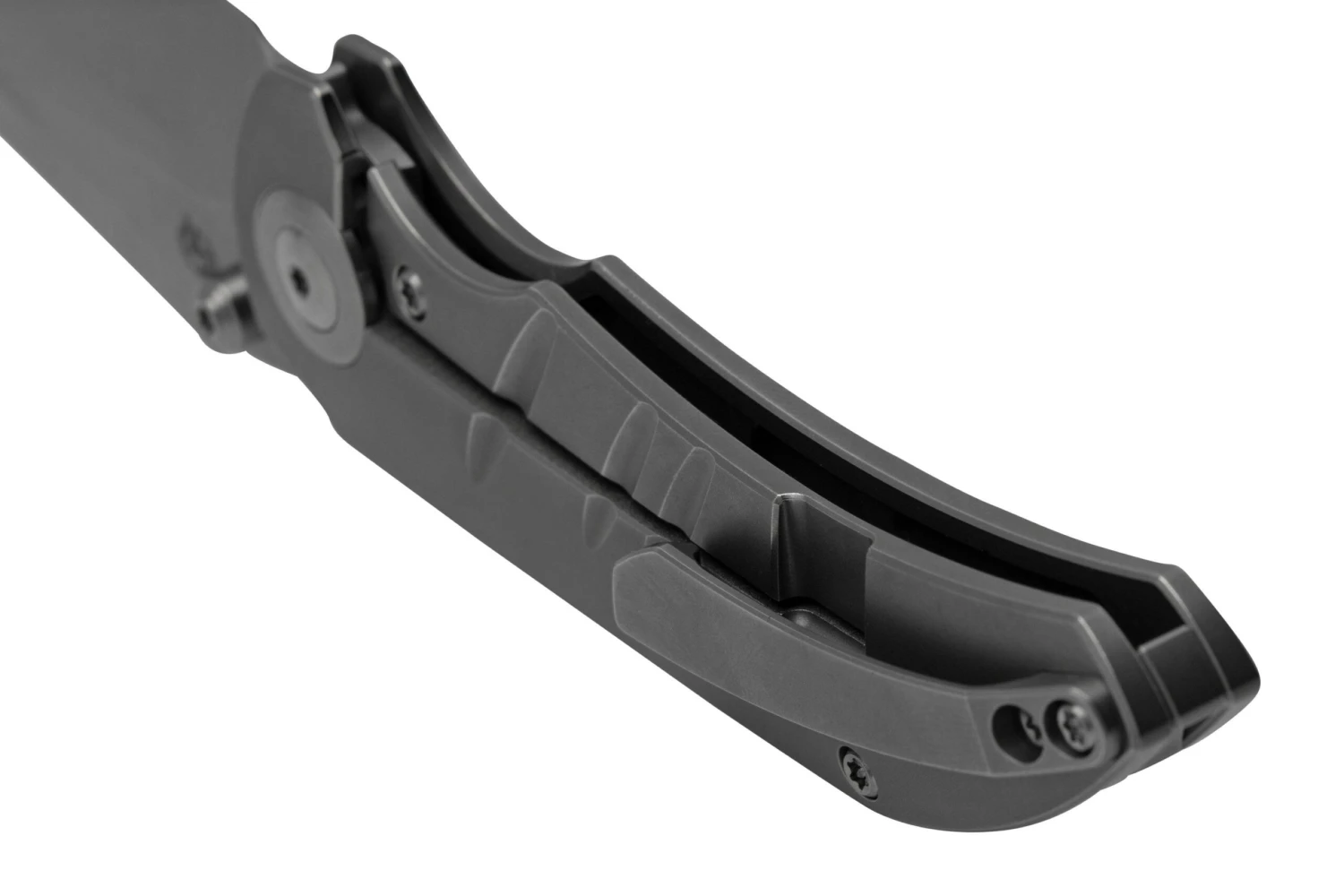 WE Knife Riff-Raff Grey Titanium, Blasted CPM 20CV WE22020B-4 Navaja, Diseño De Matt Christensen - Imagen 4