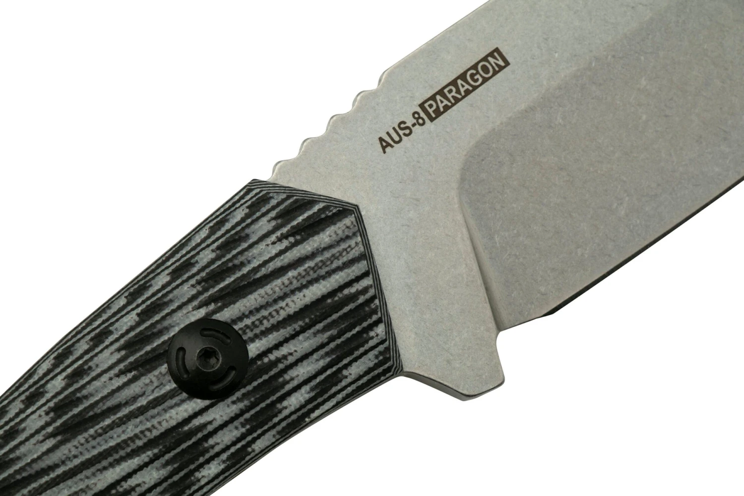 Willumsen Paragon DL22TGR Grey Black G10, AUS-8, Cuchillo Fijo - Imagen 5