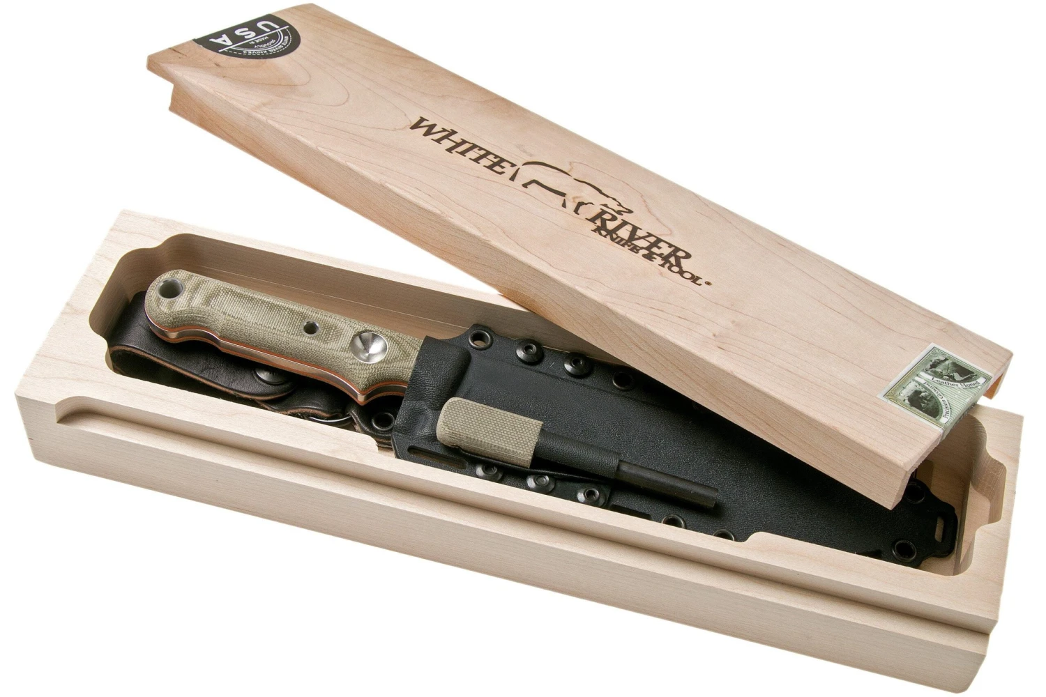 White River Knives FC7 Firecraft Cuchillo De Supervivencia, Con Funda Con Firesteel Kydex - Imagen 9