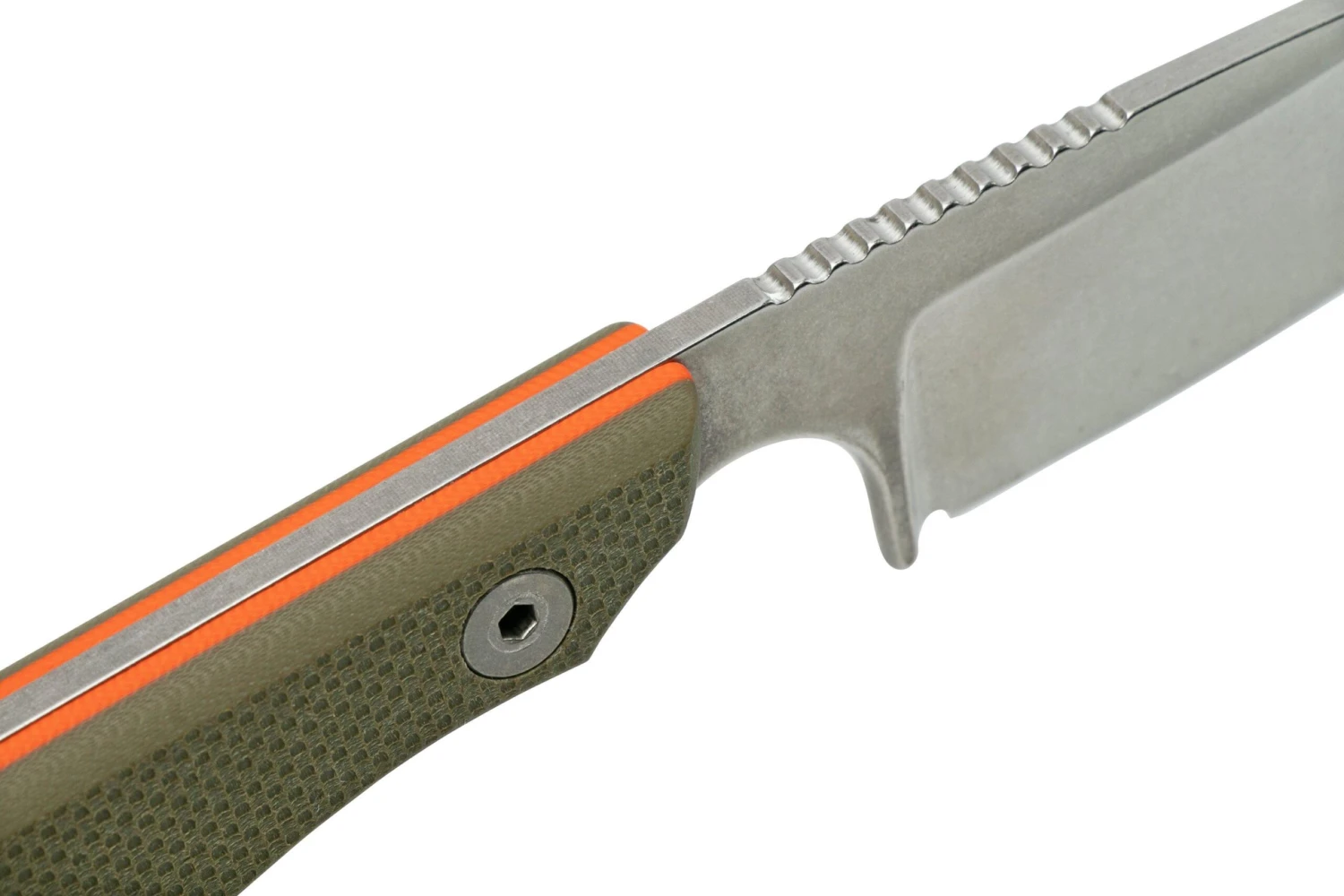 White River M1 Backpacker Pro WRM1-TGO Green/Orange G10, Funda De Kydex, Cuchillo De Cuello - Imagen 5